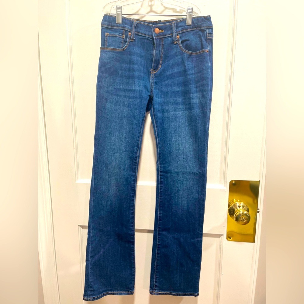 Mid-Rise Built-In Tough Boot-Cut Jeans for Girls